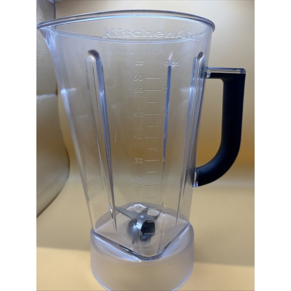 KitchenAid Blender Diamond Jar Replacement Pitcher 60oz + Black Lid W10514651 - Picture 11 of 16